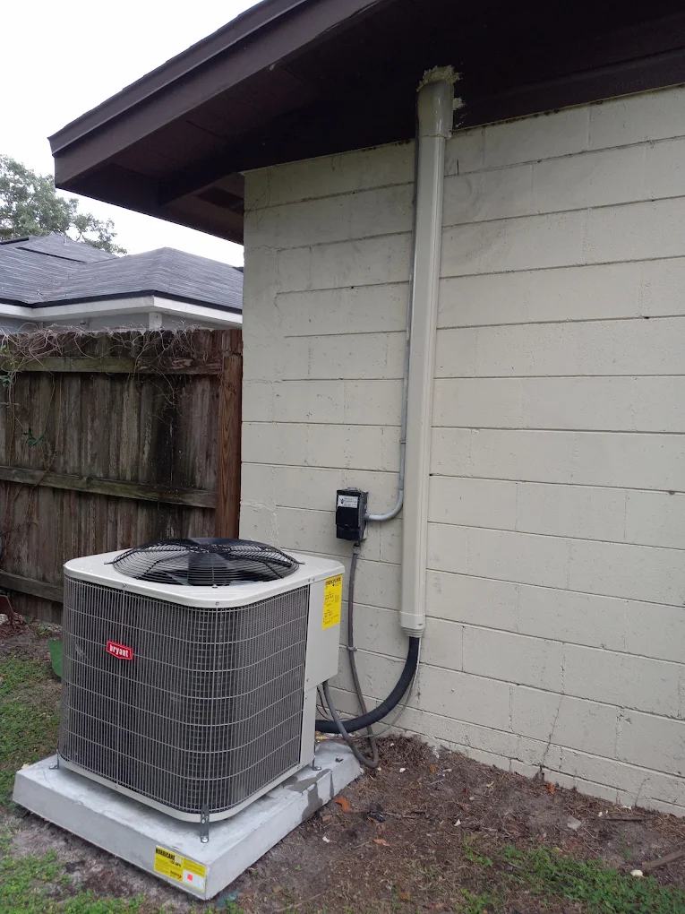 Bryant condenser on a fresh pad